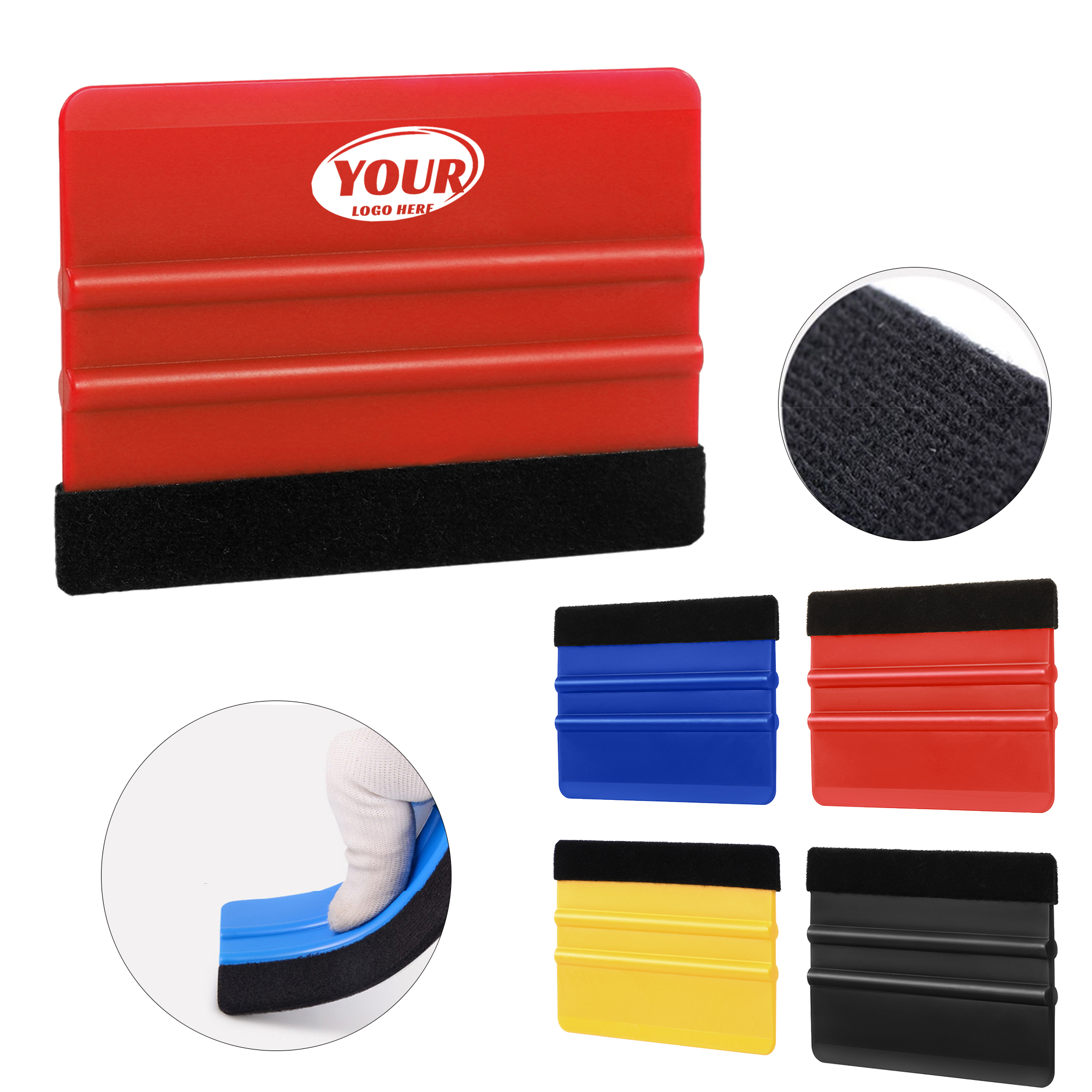 Automotive Plastic Felt Edge Scraper 2