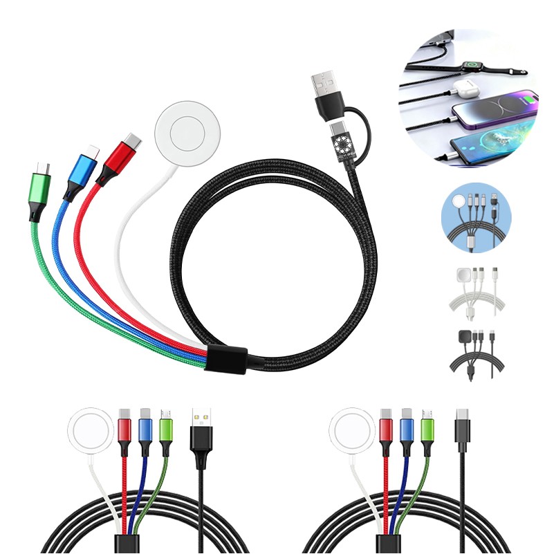 Magnetic 4-in-1 Charging Cable for Phone & Watch 3