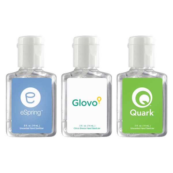 0.5 oz. Clear Sanitizer in Clear Bottle 15