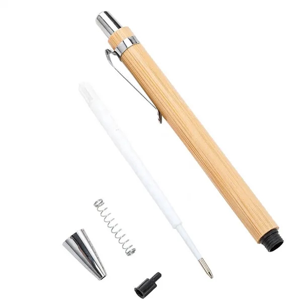 Recycled Natural Bamboo Click Ballpoint Pen 1