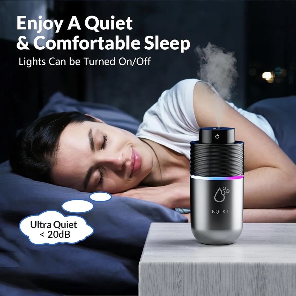 7 Colors LED Lights Car Humidifier 5
