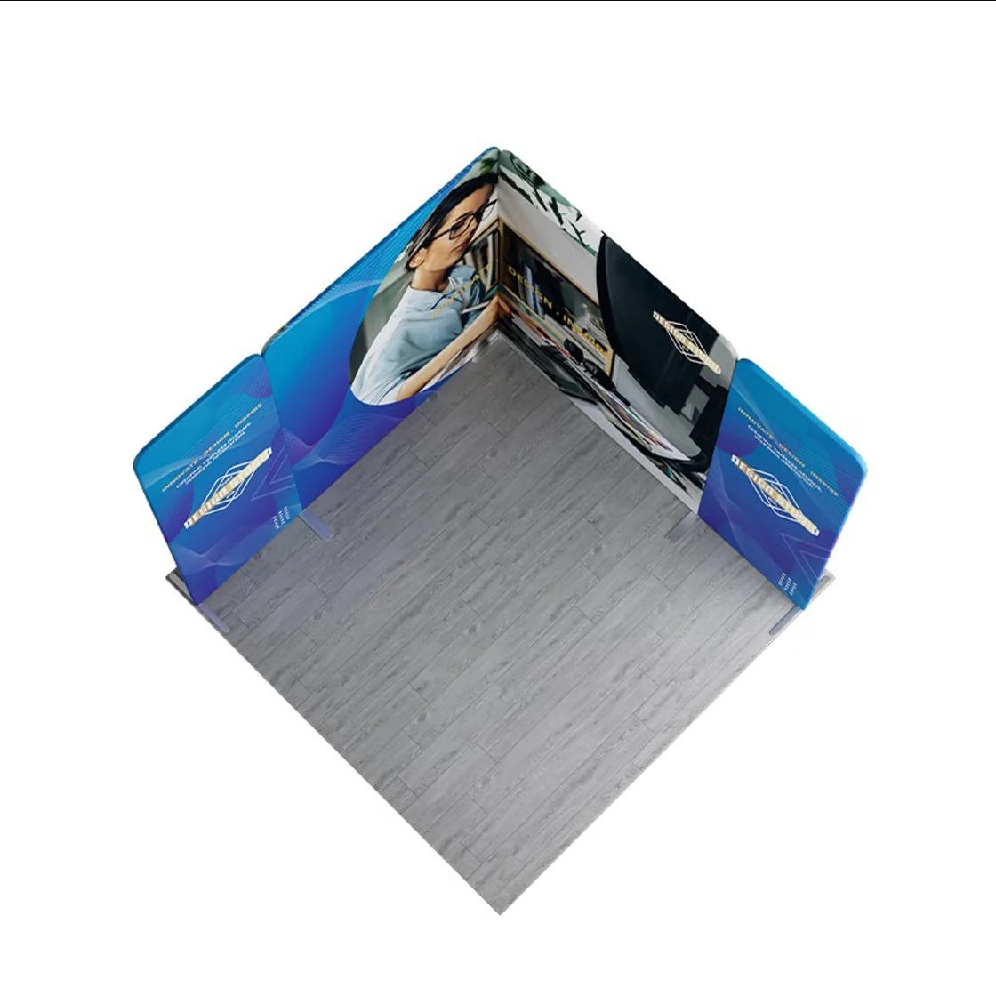 10ft Magnetic Modular Fabric Display - L Shape 6