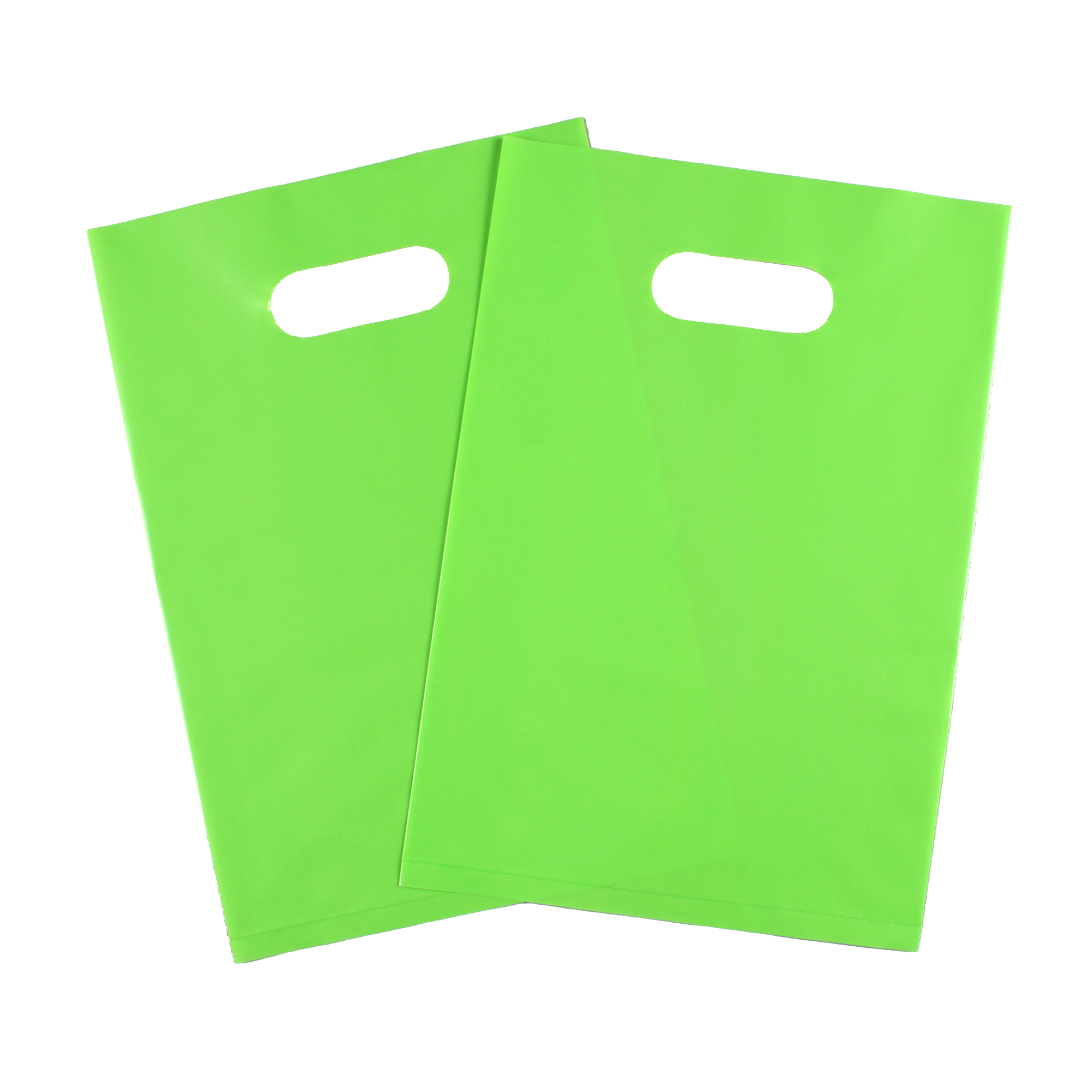 Multi-Color Poly Carry Bags With Cutout Handles 4