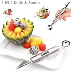 Salad Spoon With Carve Knife 8
