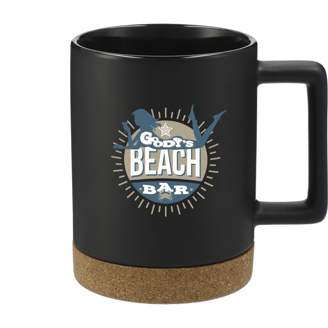 Bates 15oz Ceramic Mug w/ Cork Base 64