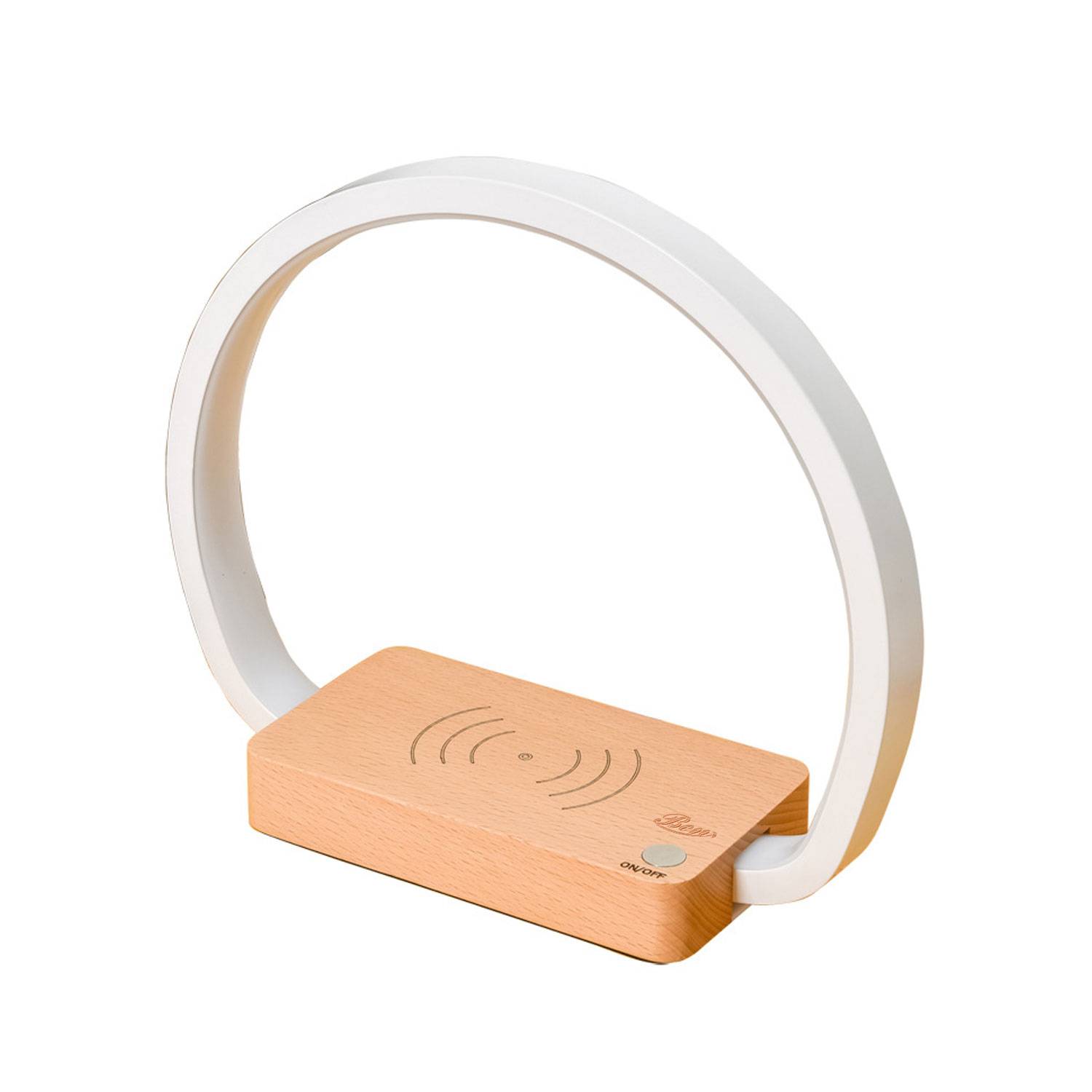 Solid Wood Wireless Charging Table Lamp 3