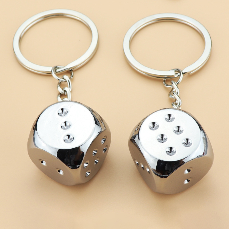 Creative Metal Dice Key Chain 3