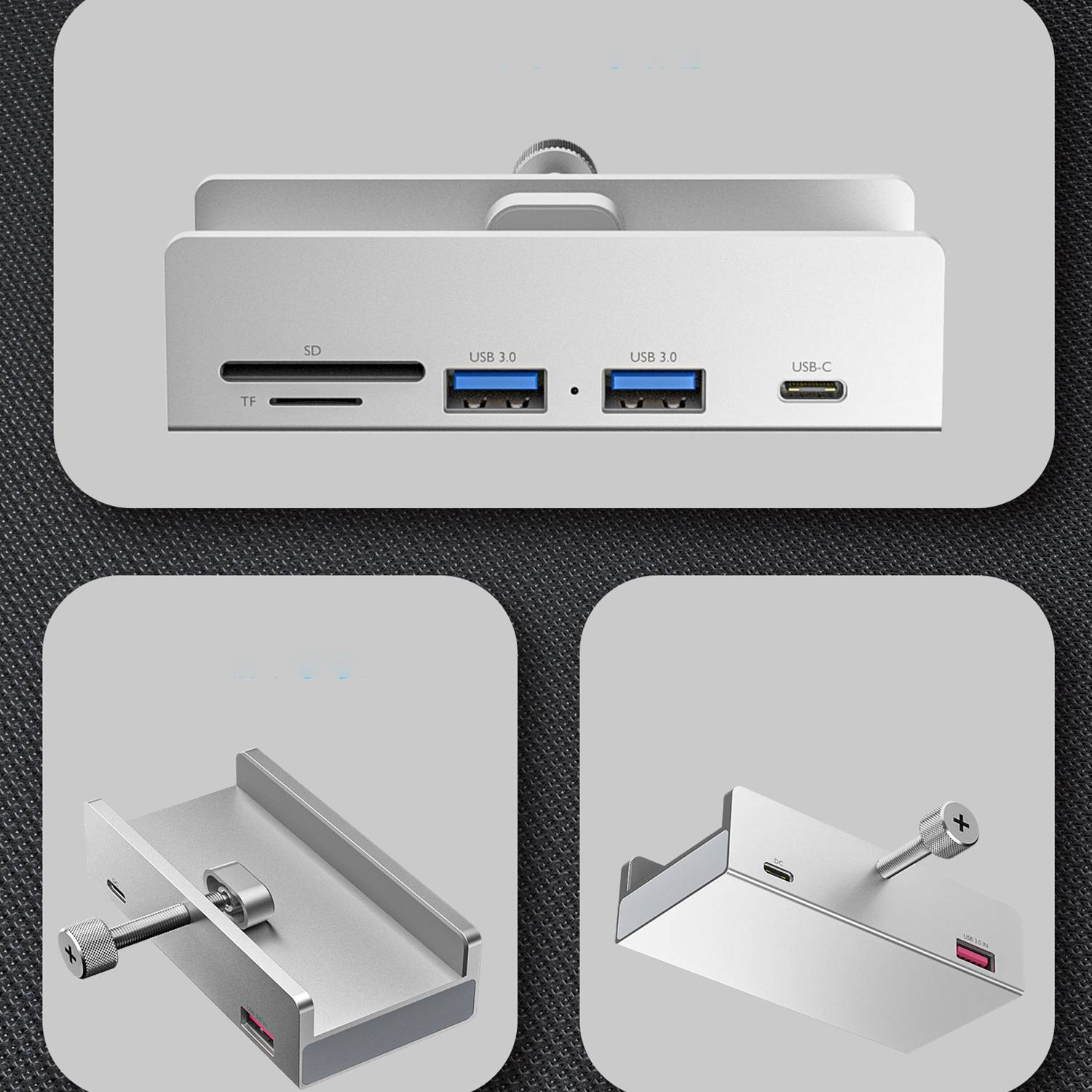 Aluminum Type C 4 Port USB 3.0 HUB 3