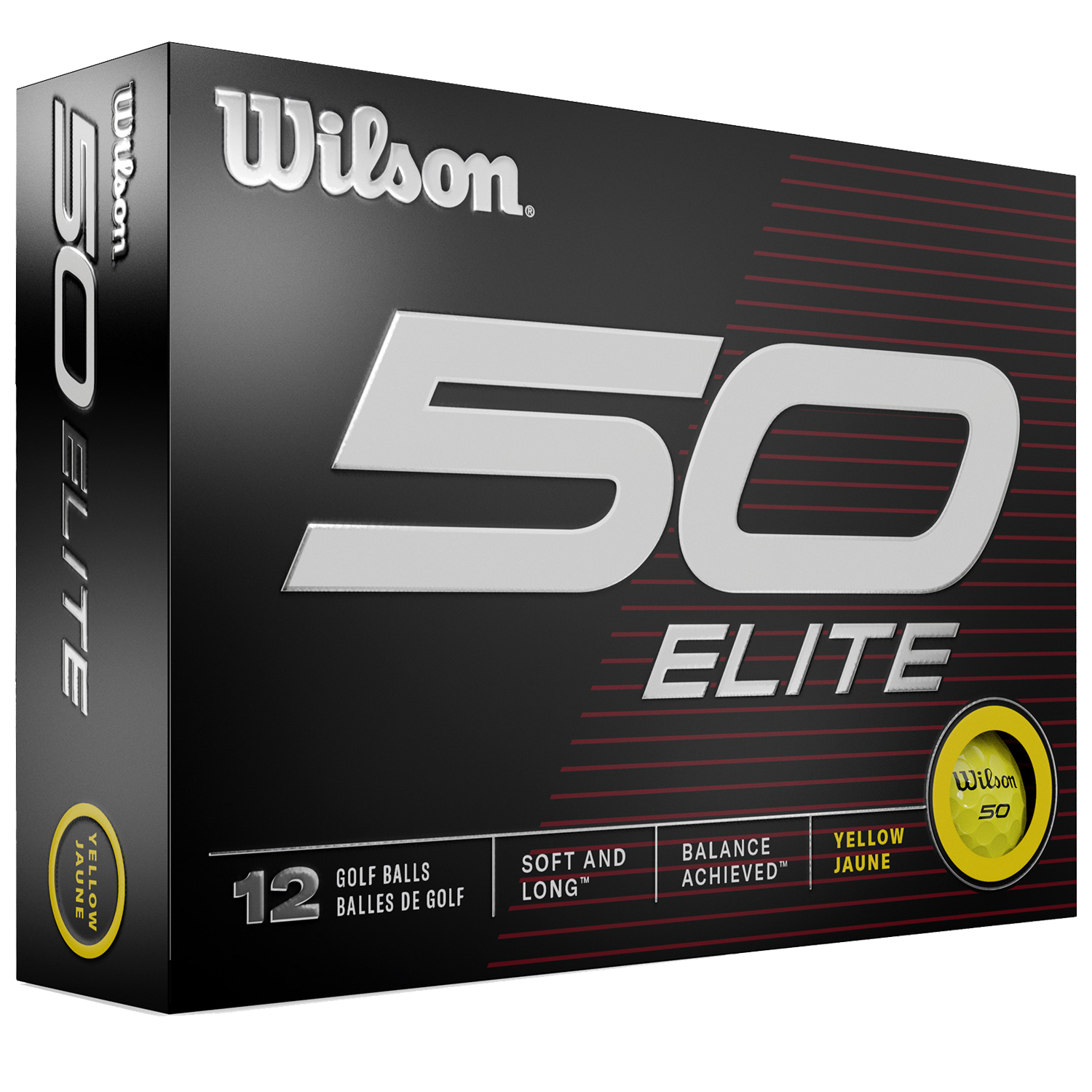 Wilson 50 Elite Yellow Golf Balls 3