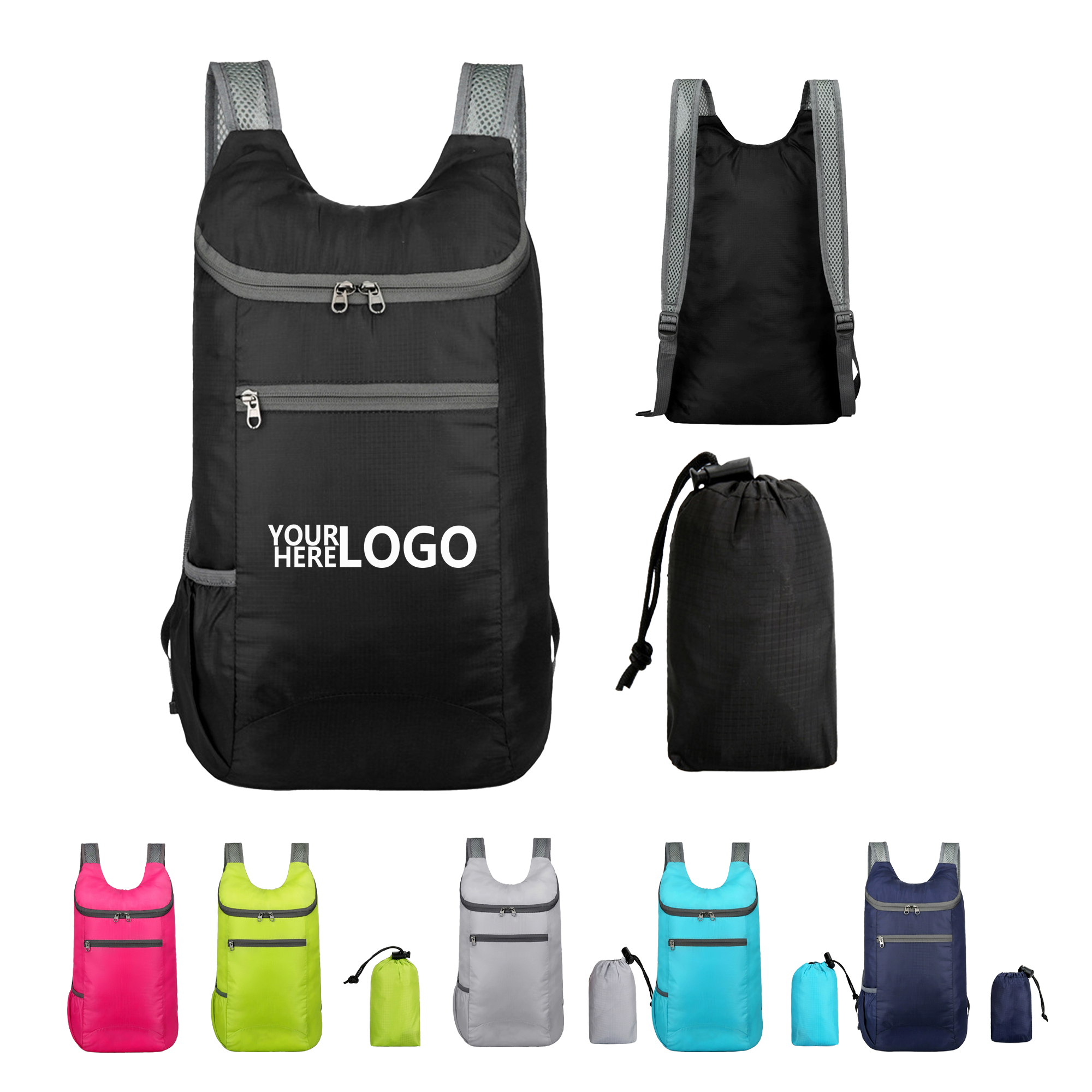 Outdoor Portable Foldable Polyester Backpack 2