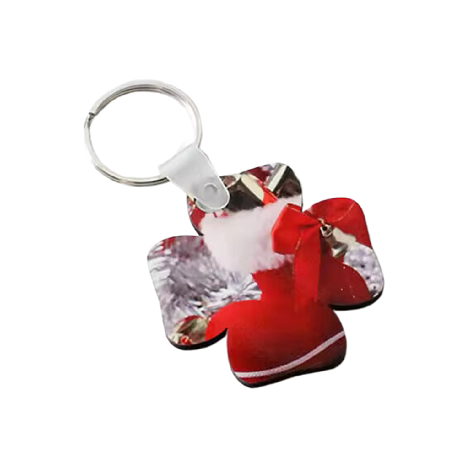 Flower Shaped Sublimation MDF Keychain 3