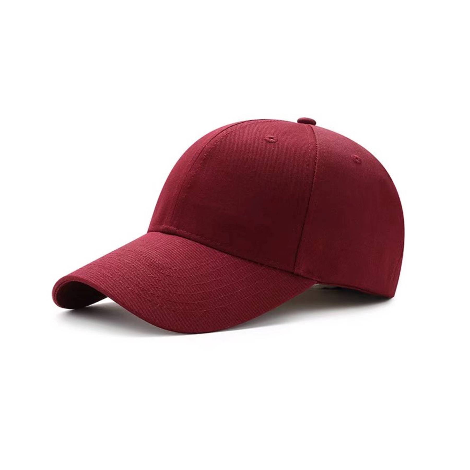 Twill 6 Panel Cotton Peaked Baseball Cap 3