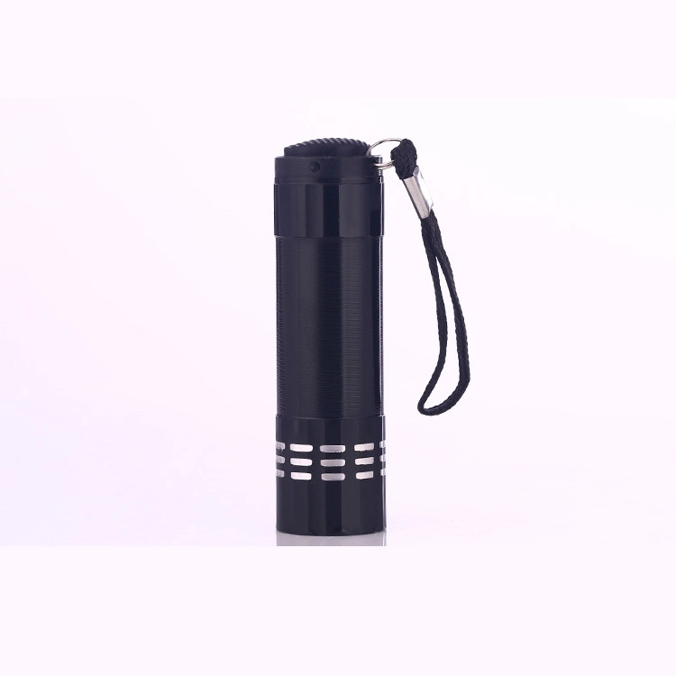 Metal 9 LED Flashlight 5