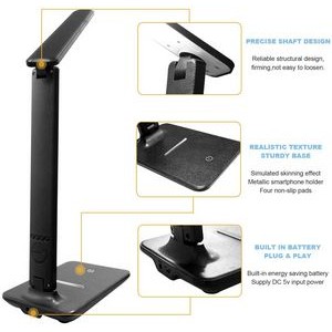 Dimmable Led Desk Lamp With Lcd And Usb Charging 3