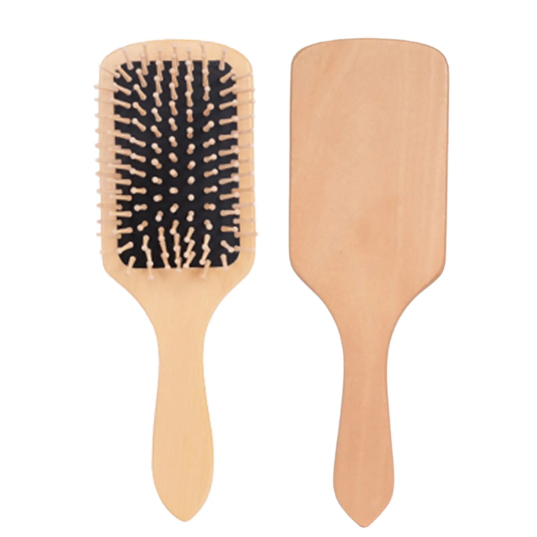 Natural Wooden Hairbrush 2