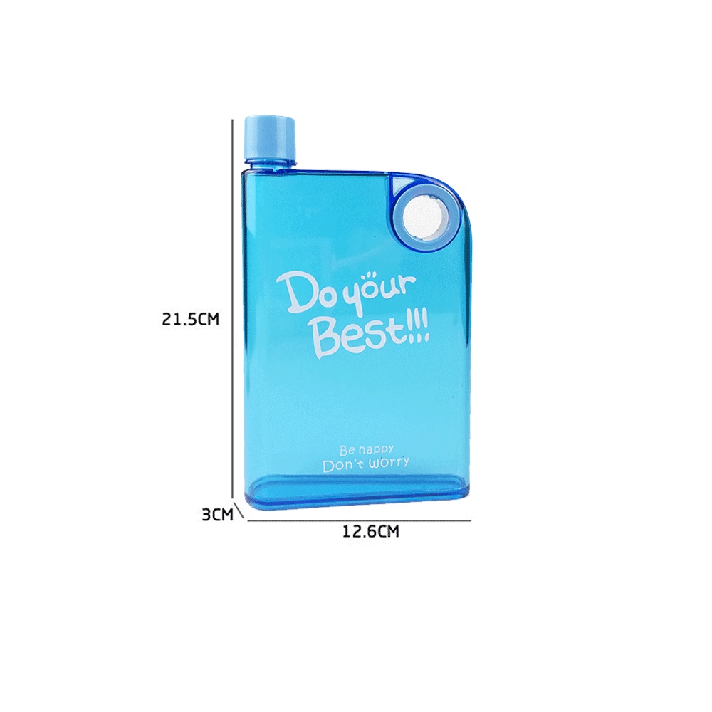 450ML Portable A5 Flat Water Bottle 2