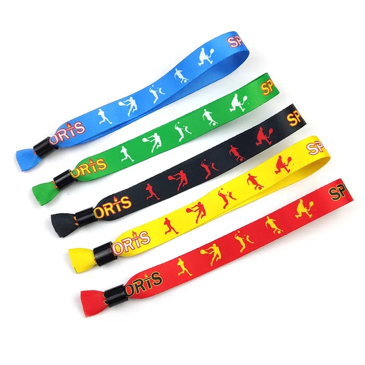 One Time Use Polyester Sublimation Event Wristband 3