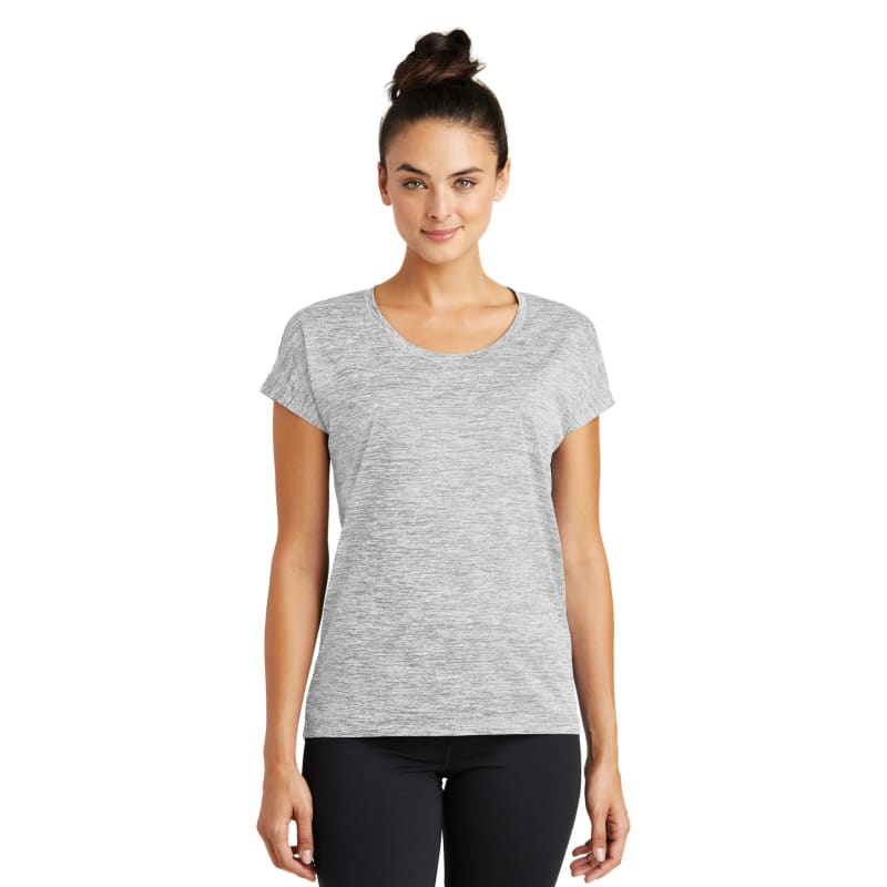 Sport-Tek Women's PosiCharge Electric Heather Sporty Tee. 5