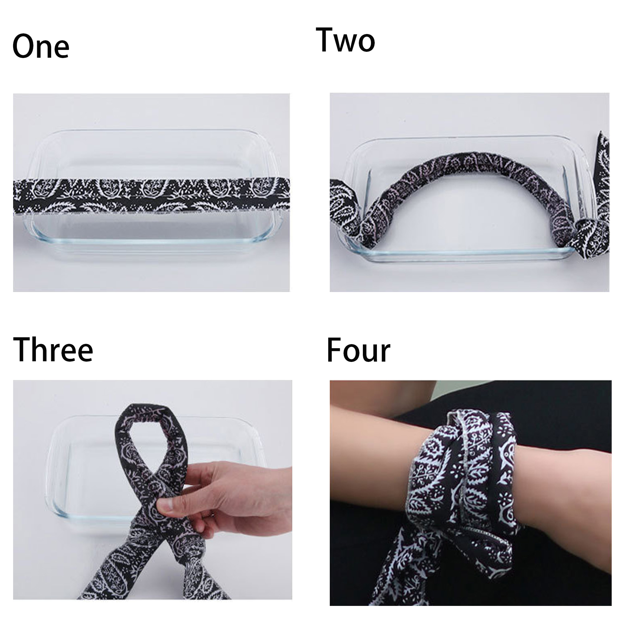 MOQ 100 Cotton Cooling Gel Bandana Head Band 2