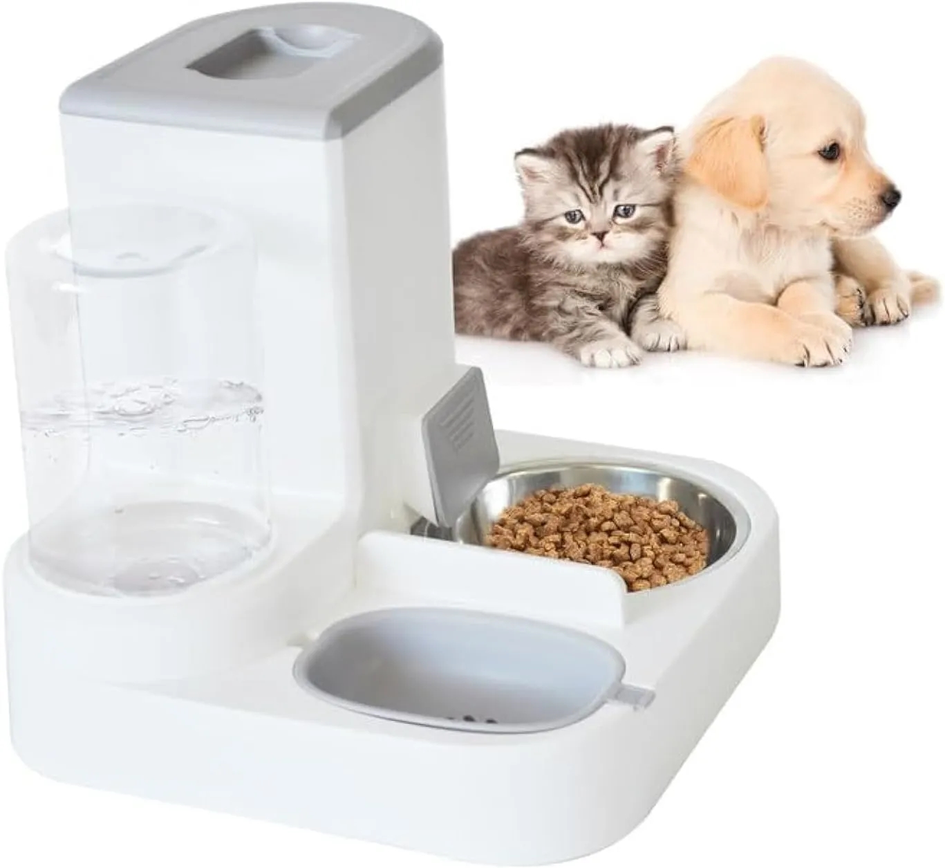2 in 1Automatic Cat Food and Water Dispenser Set 2