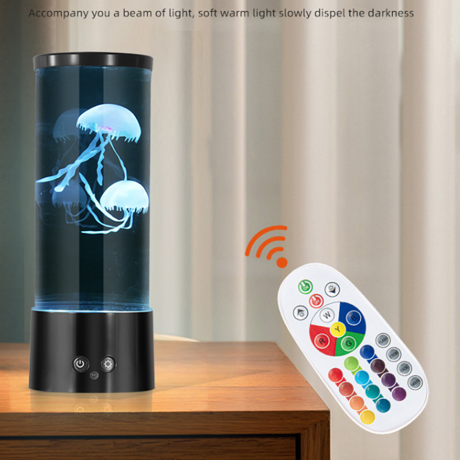 Lava discoloration lamp with floating lemons 5