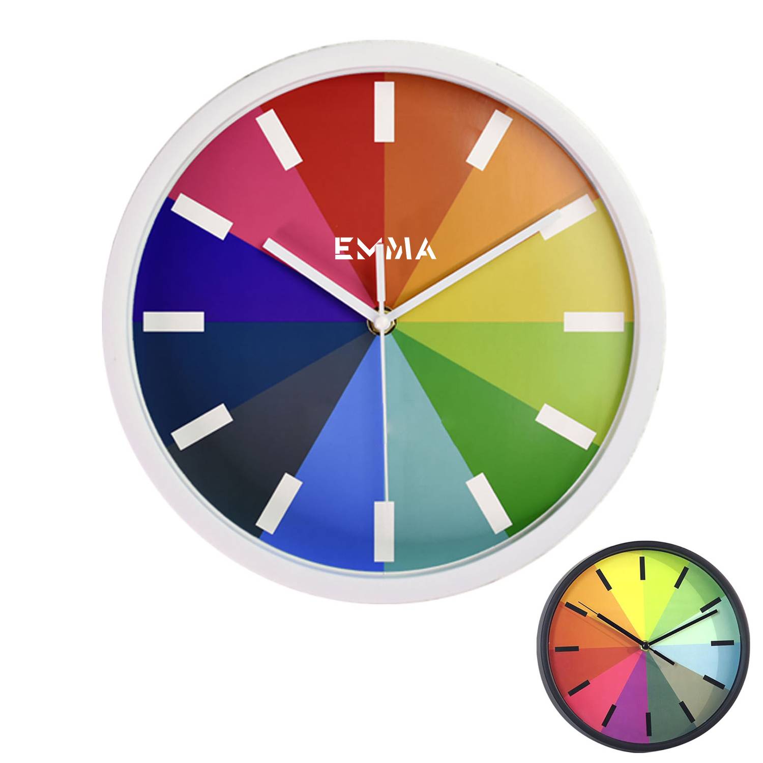 10" Rainbow Wall Clock for Home Decoration