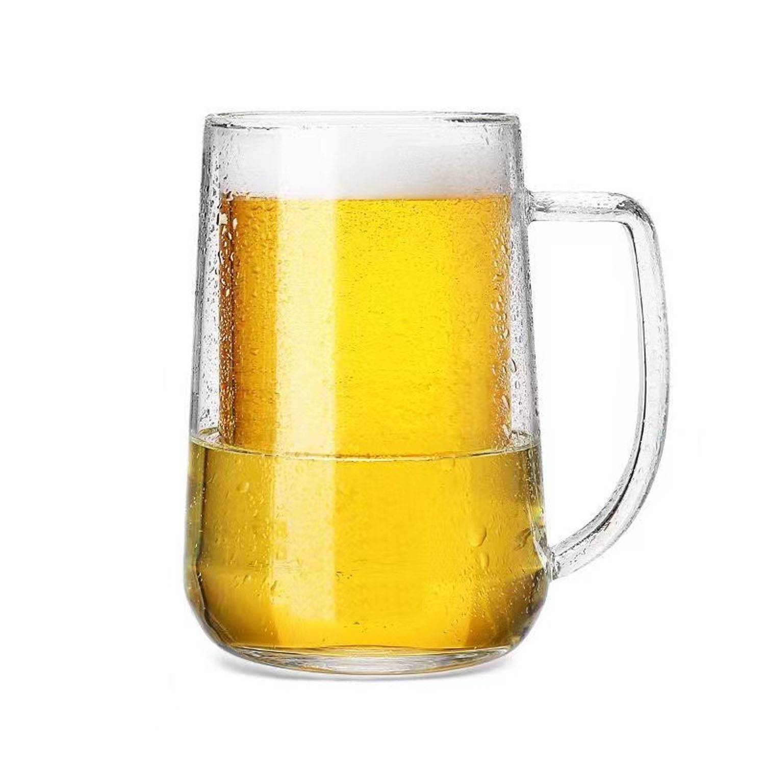 16oz Double Wall Glass Freezer Beer Mug 4