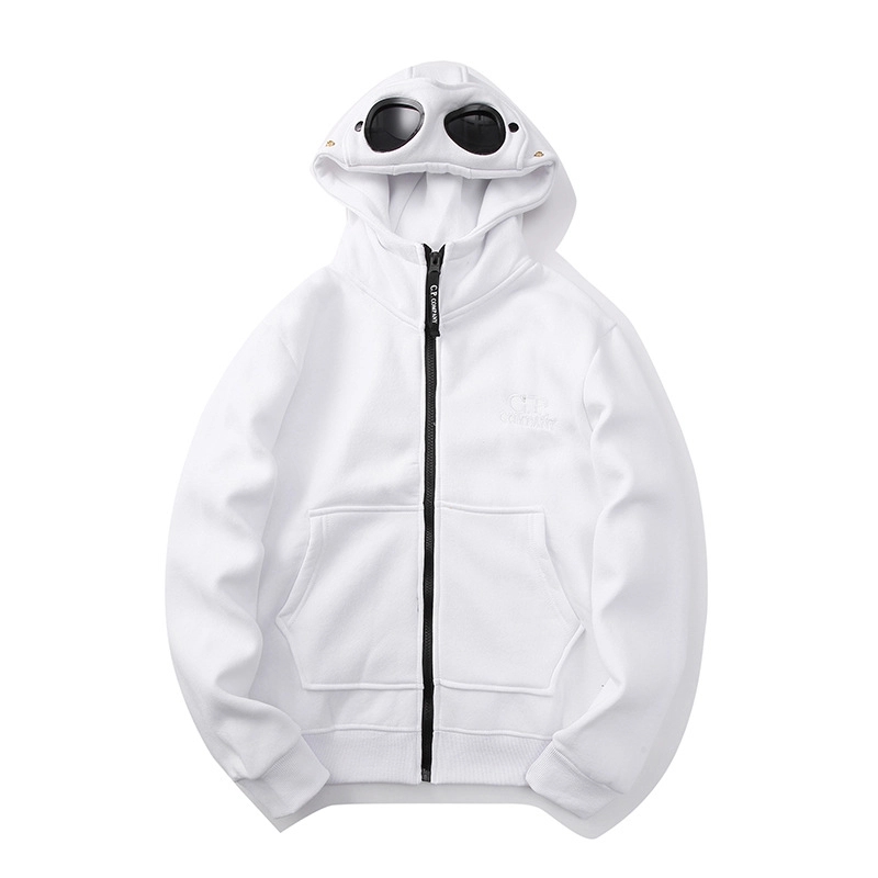 Zip Hooded Sweatshirt with Round Lens 3