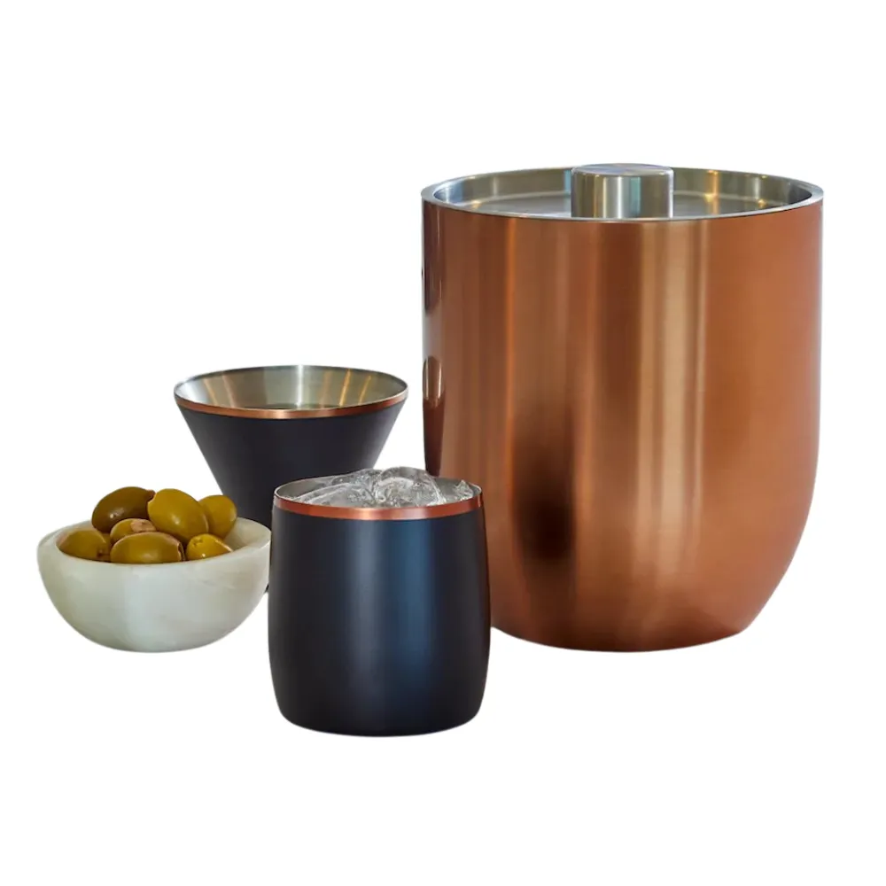 3L Insulated Ice Bucket with Lid and Tongs 3