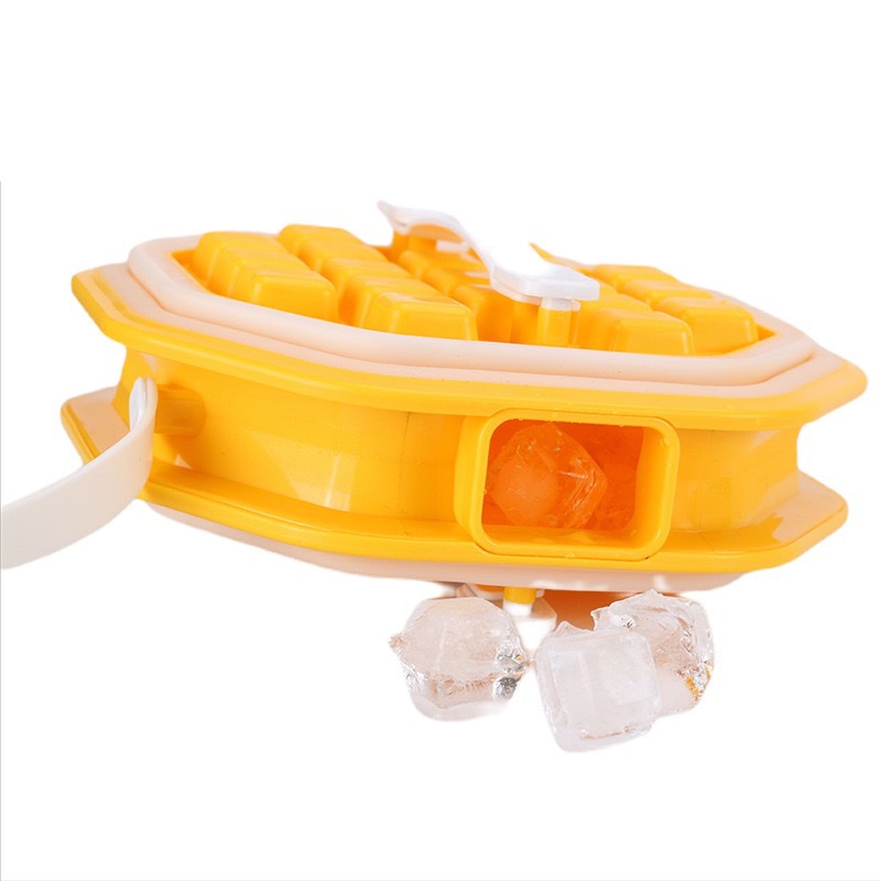 2 in 1 Portable Ice Ball Maker w/ Easy Release & Lid Silicone Ice Cube Mold--Octagon Shape 3