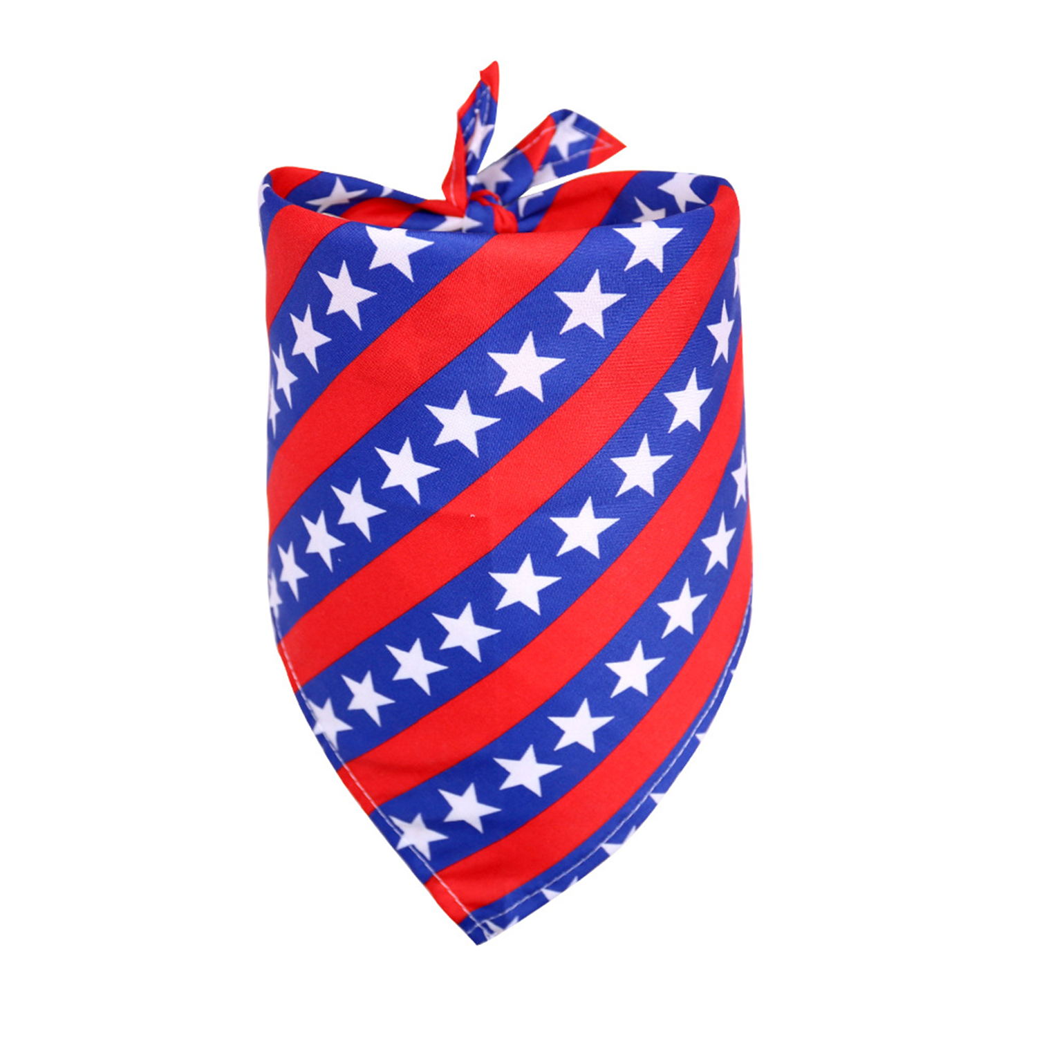 Polyester Patriotic Triangle Dog Bandana 11