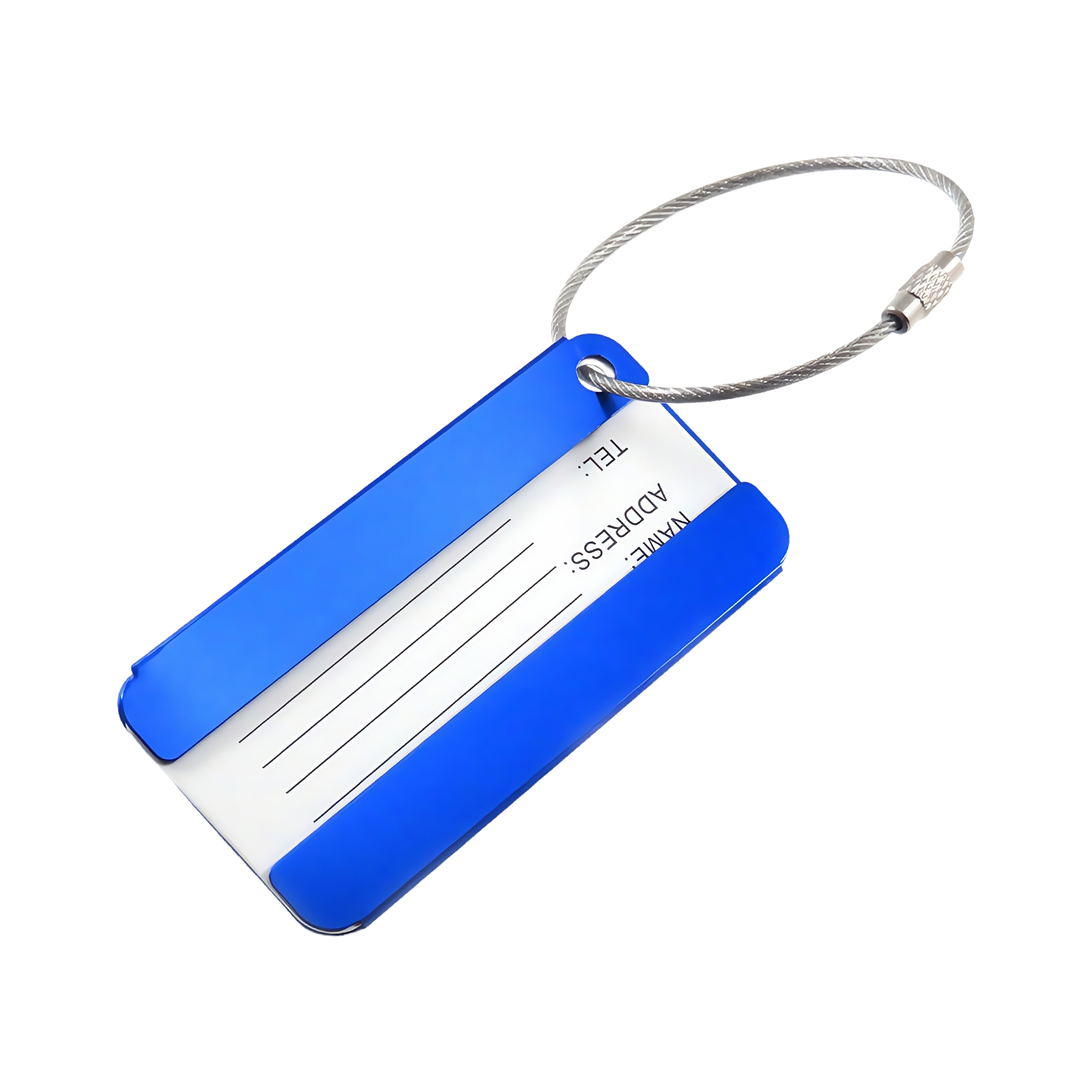 Aluminum Luggage Tag Business Gift Symmetrical Anti-Loss ID Card Holder Travel Tag for Suitcase 9