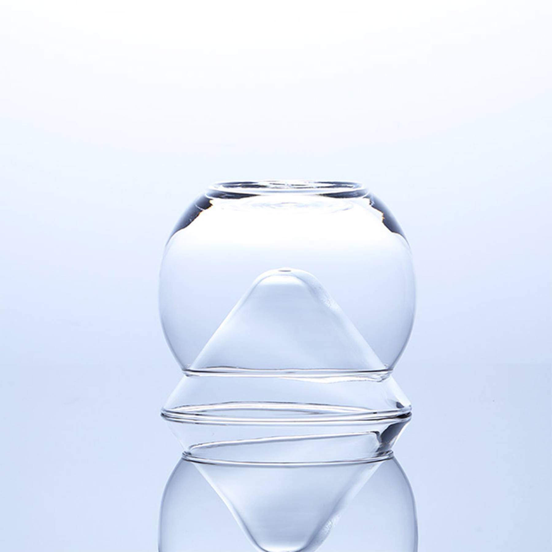 7 Oz. Glass Cocktail Triangle Cup 4