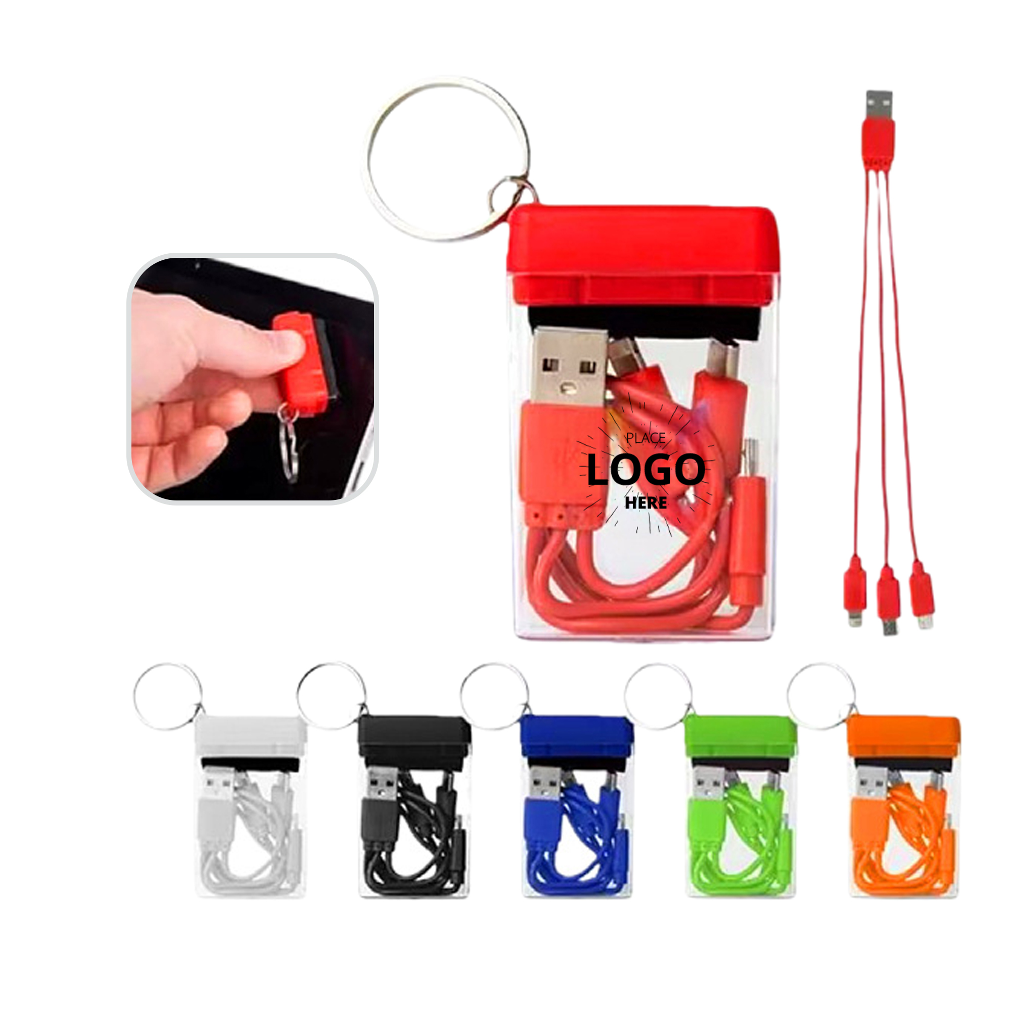 Portable Charging Cable Case Silicone Earphone Storage Bag 1