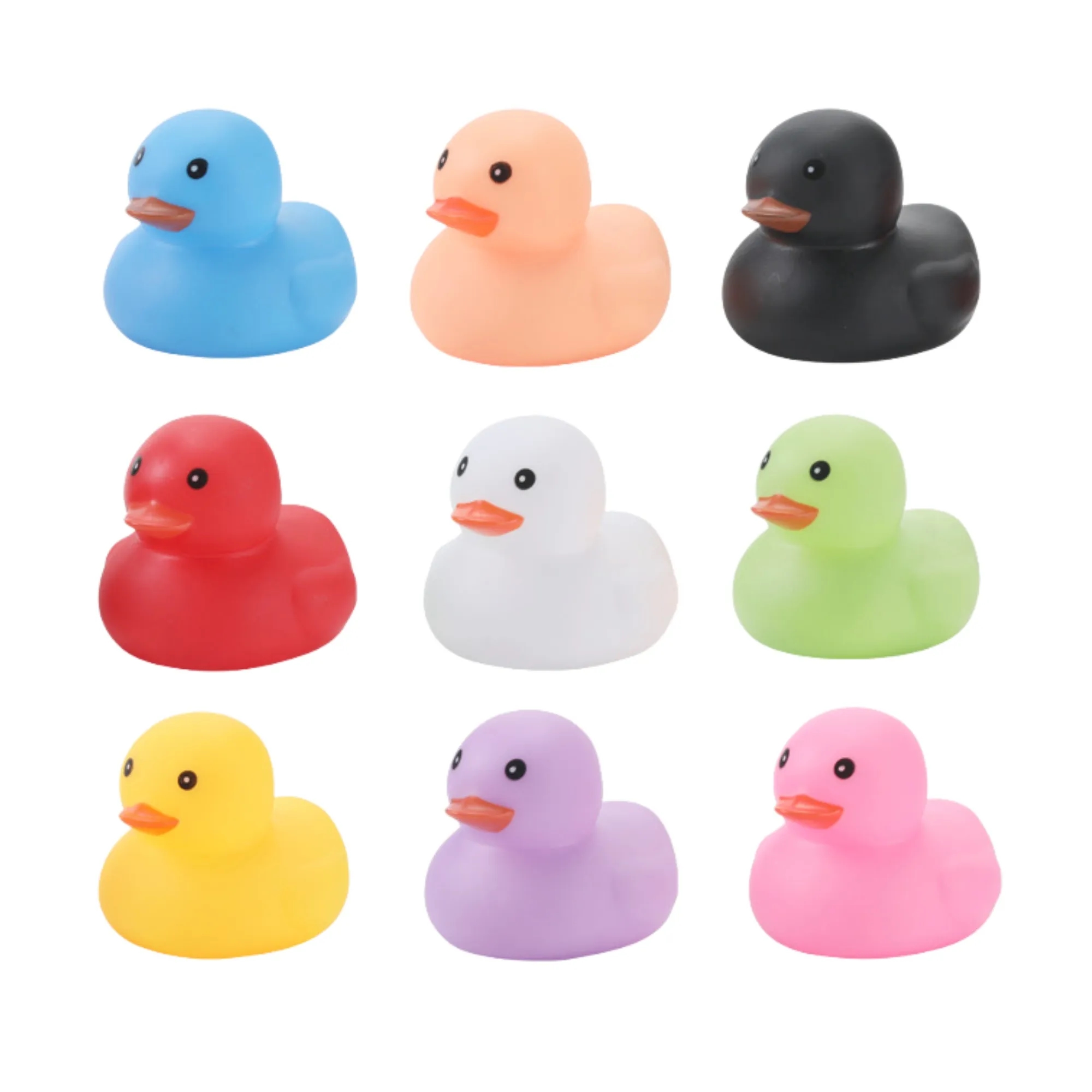Mini Colorful PVC Squeaky Rubber Duck Bath Toy 2