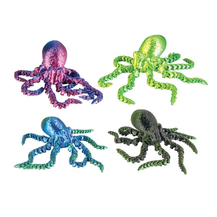 3D Printed Octopus Fidget Toys - Assorted 2