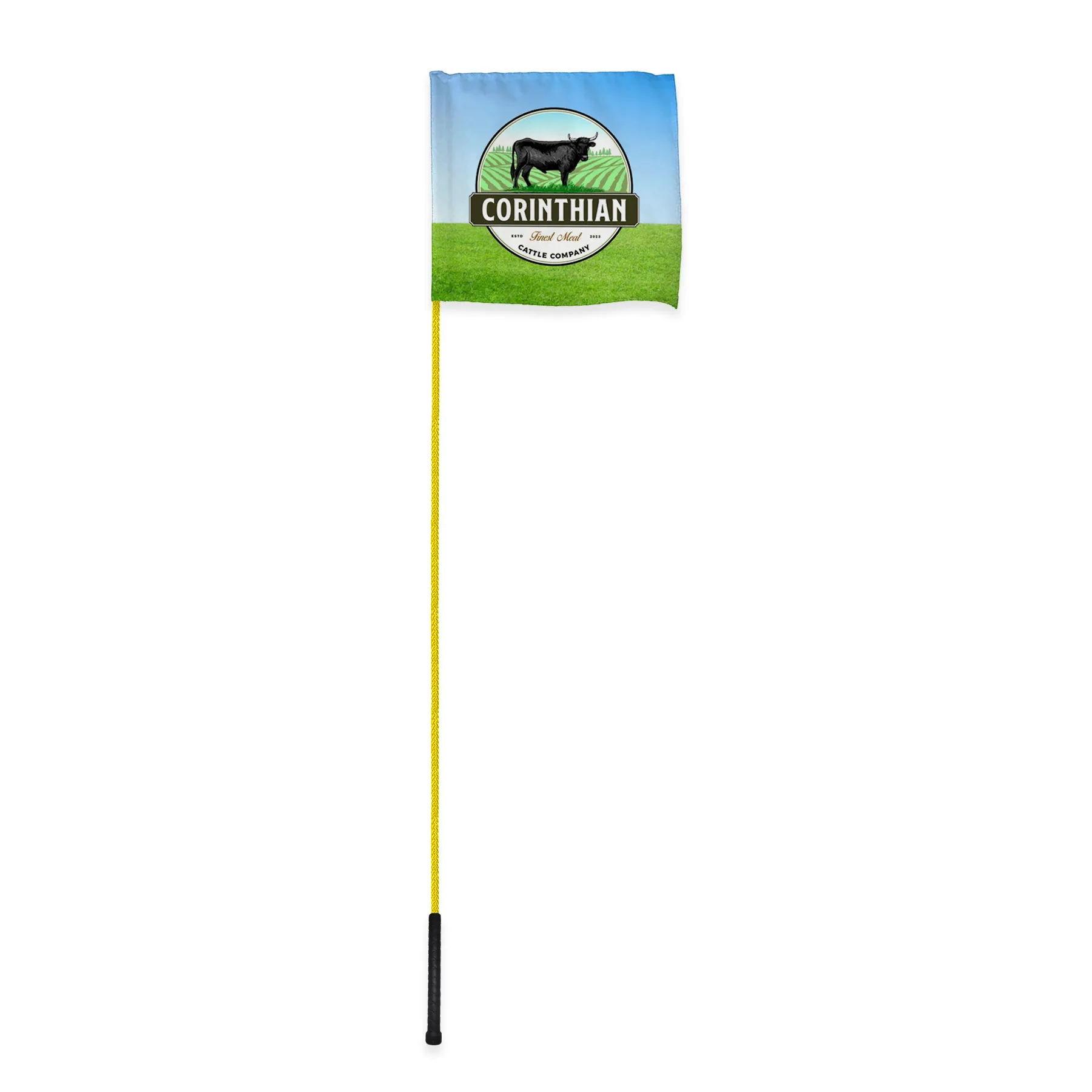 50" Whip Rods With 12"x12" Custom Digital Flag 3