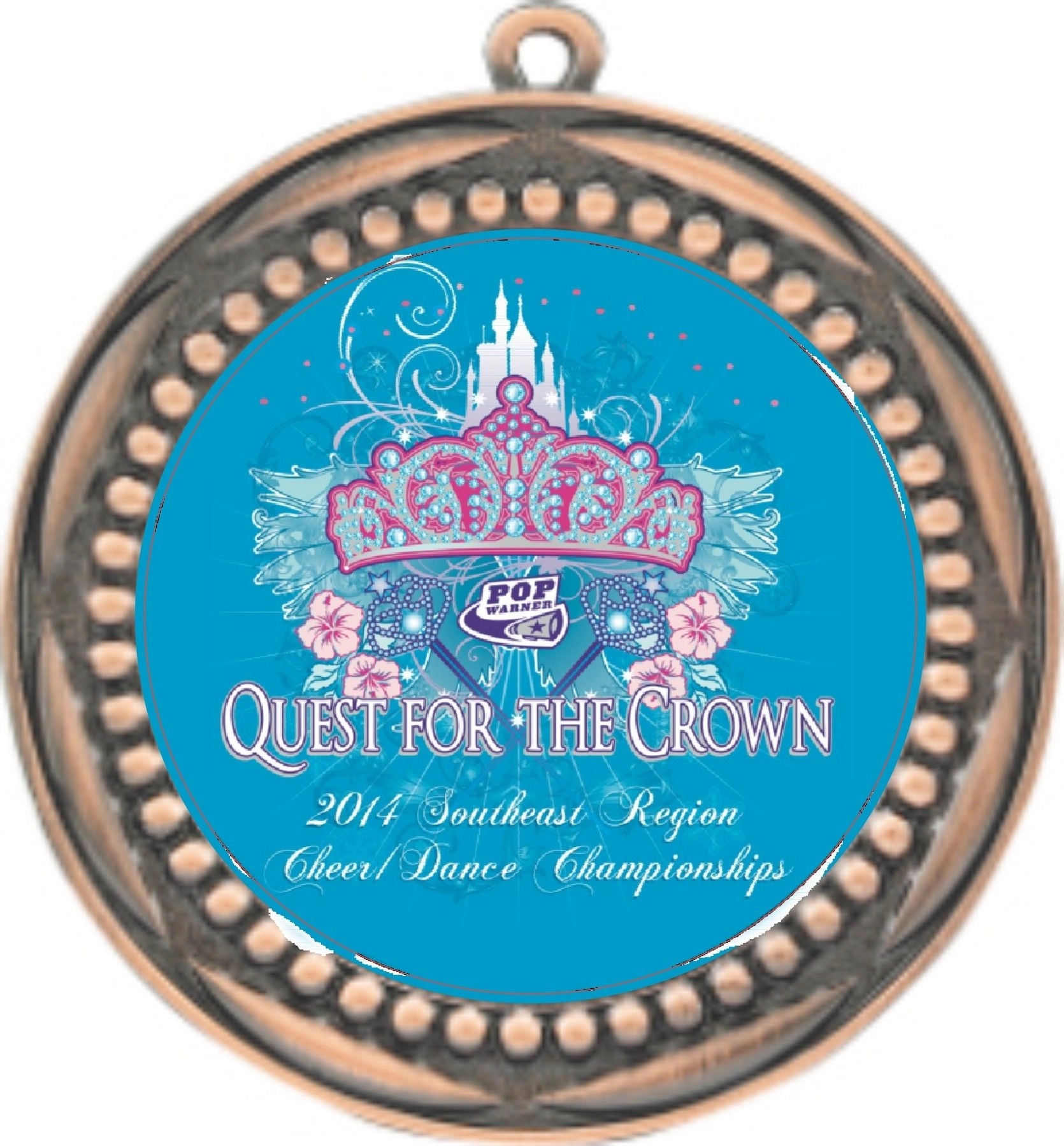2 3/4" Bead Medal w/ 2" Insert 14