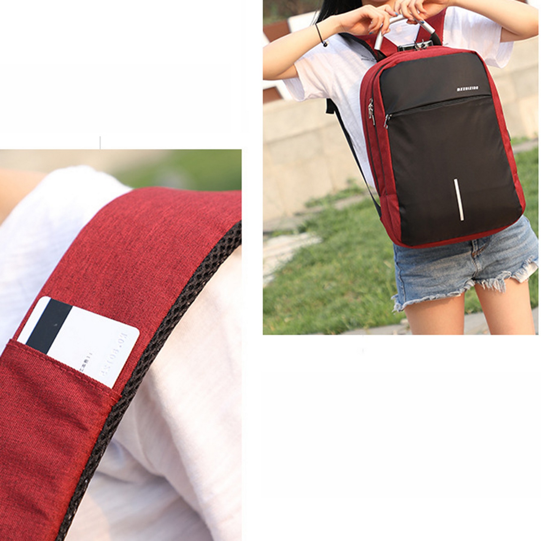 Fashion Code Lock Business Backpack 3