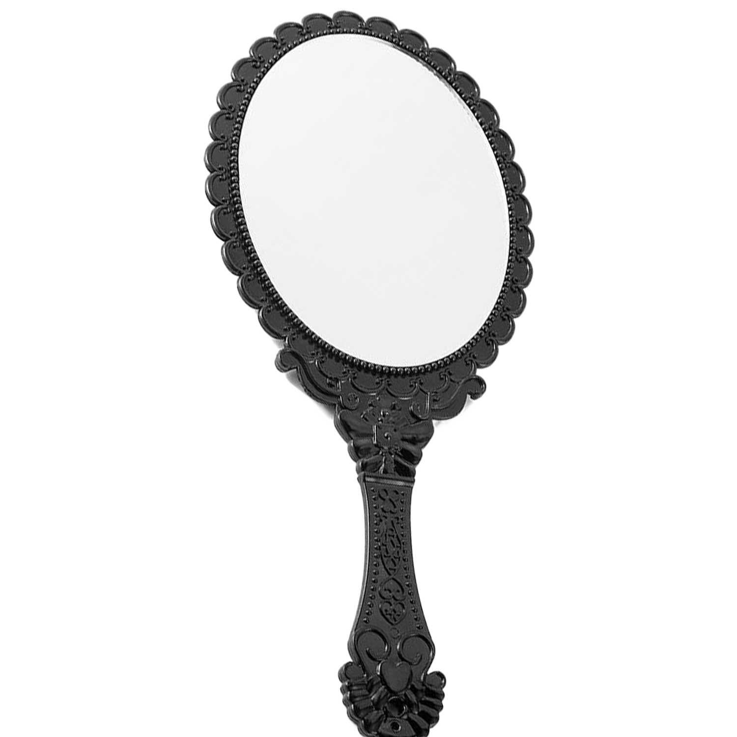 Vintage Oval Handheld Makeup Mirror 3