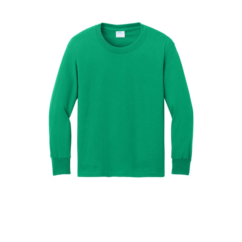Port & Company Youth Long Sleeve Core Cotton Tee. 17