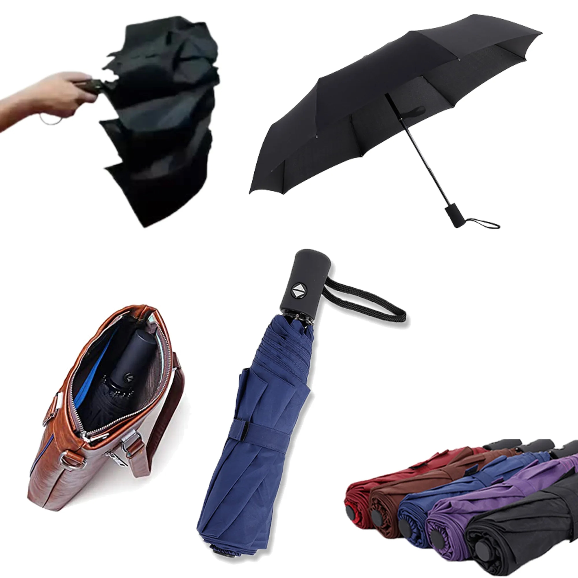 37" Auto Open/Close Folding Umbrella 2