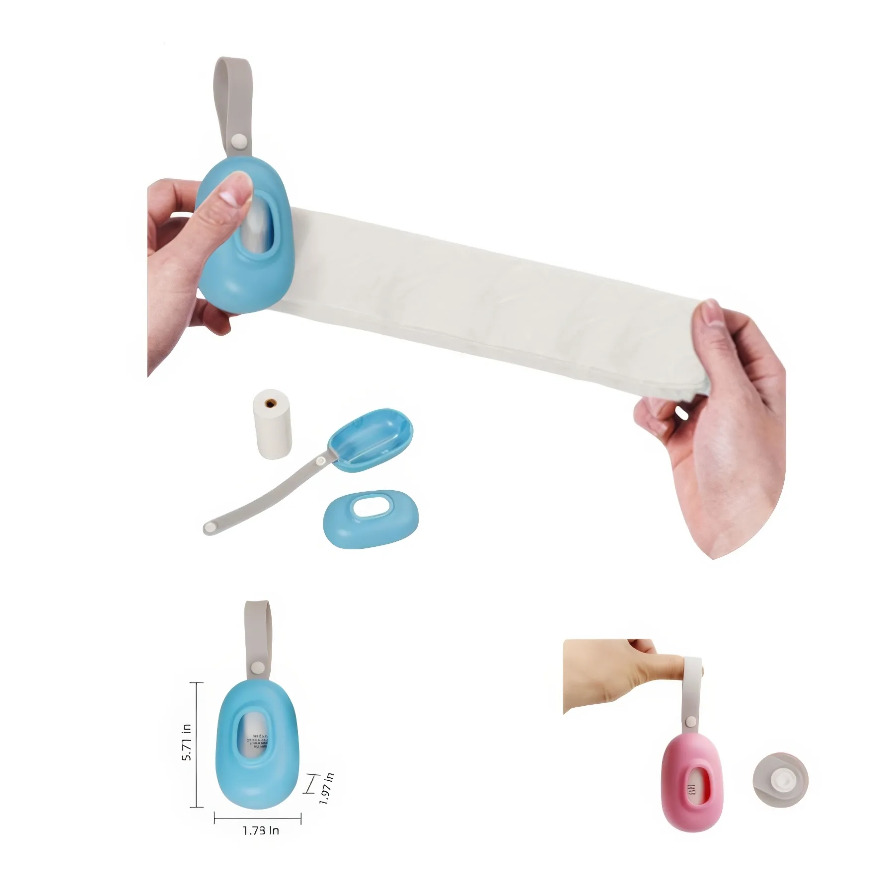 Portable Silicone Doggy Poop Bag Case 6