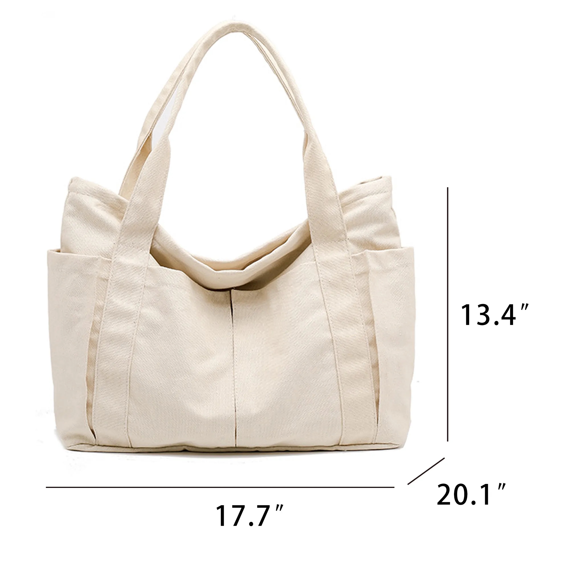 Large Canvas Tote Bag, custom tote bag with logo imprint 6