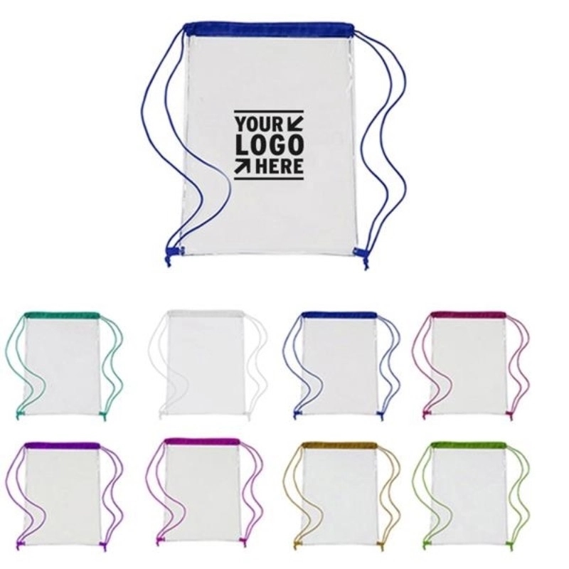 Clear PVC Drawstring Backpack 1