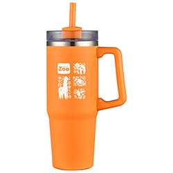Milo 30 oz Vacuum Insulated Stainless Steel Mug with Straw 26