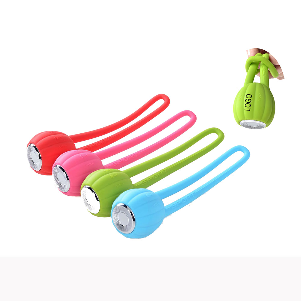 Pumpkin Shape Silicone Mini Wireless Speaker With Led 2