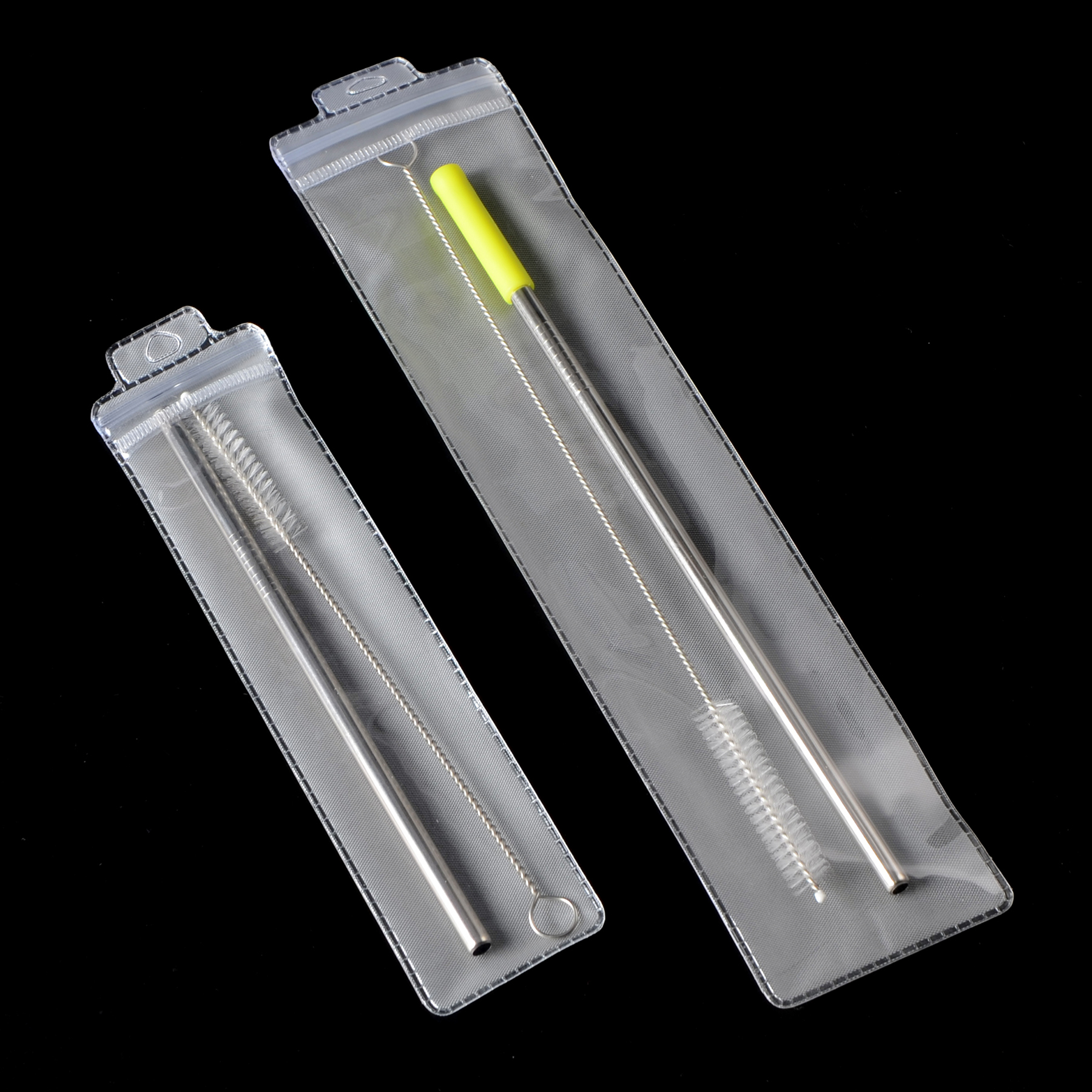 9 1/2"L 1/4"Dia Stainless Steel Straws 2
