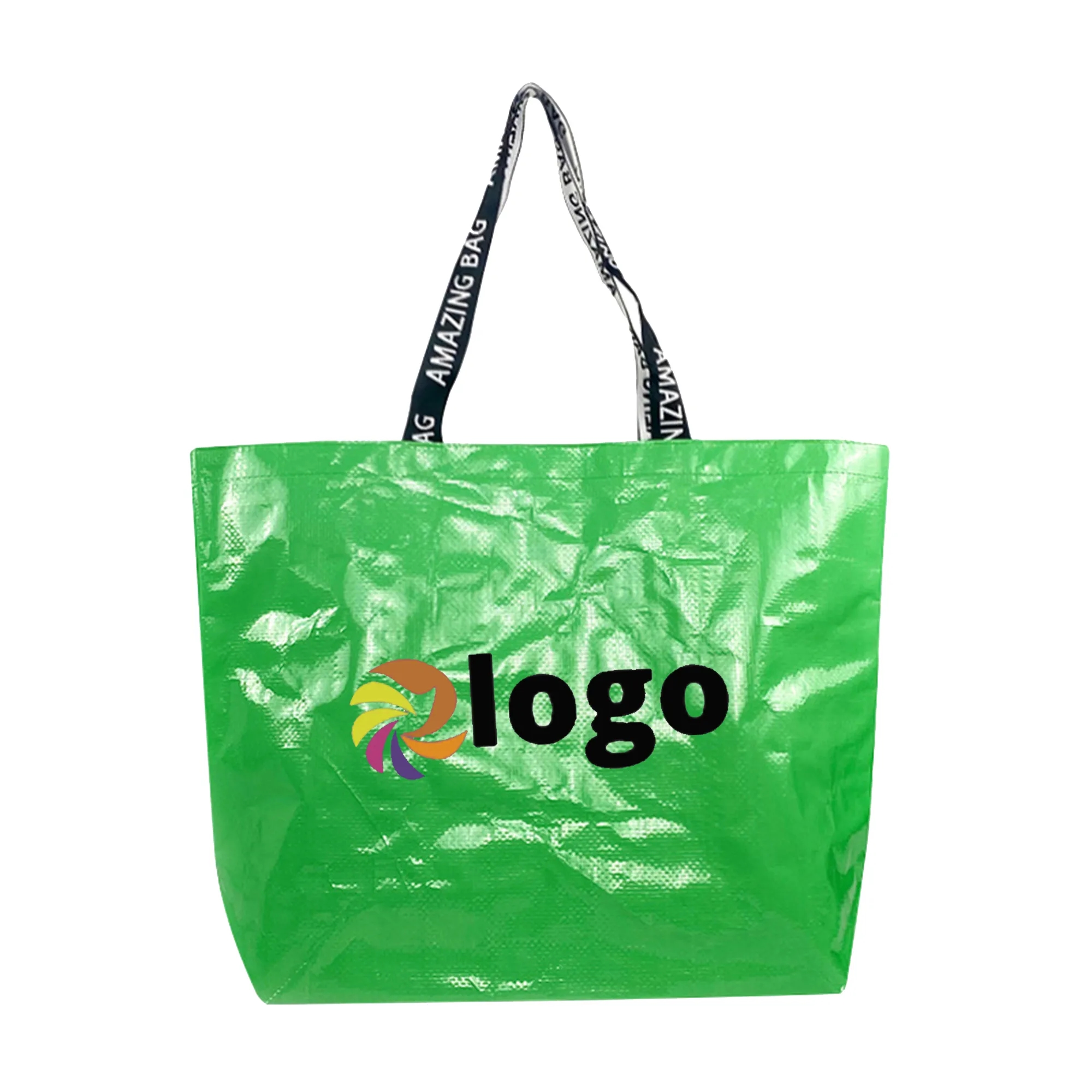 Custom Laminated Woven Shopping Tote Bag 2