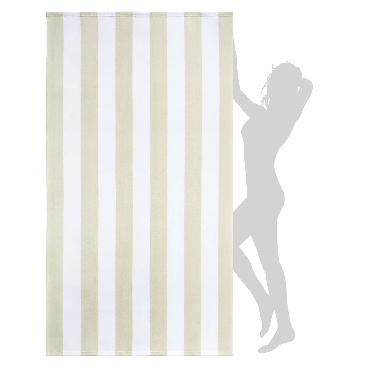 Lightweight Quick-Dry Colorful Striped Beach Towel 8